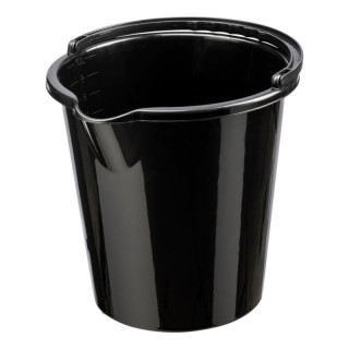 Wiadro 10L Vancouver czarne plastikowe 1059